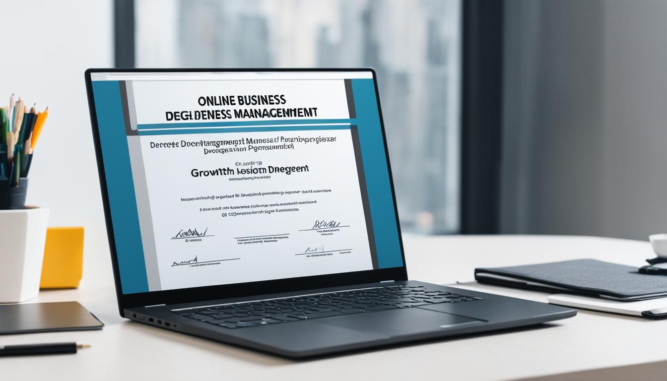 online business management degree